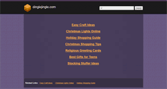 Desktop Screenshot of dinglejingle.com